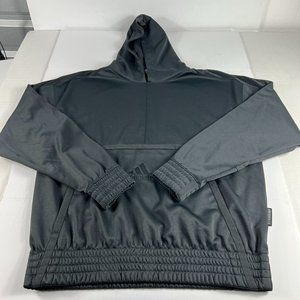 Adidas Aeroready Sweatshirt Adult Large Black 3 Stripe Logo Pullover Hoodie